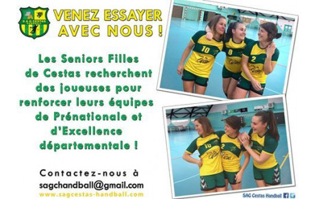 Recrutement Seniors Filles